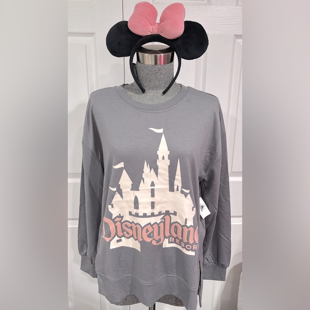 Disneyland Resort Sweatshirt with Pink Castle - NWT! (EARS SOLD SEPARATELY!!)